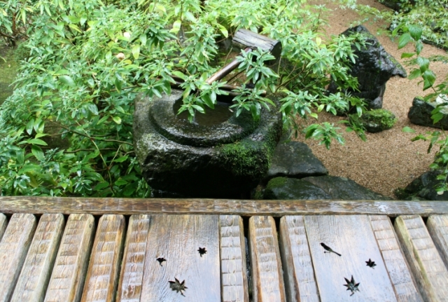 [手水鉢]　2008.10.25 京都